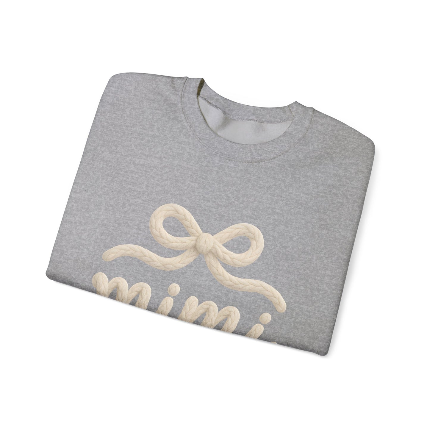 Mimi Crewneck Sweatshirt – Cozy Cream 'mimi' Script with Bow