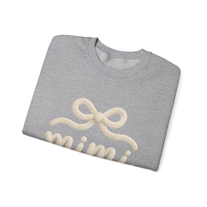 Mimi Crewneck Sweatshirt – Cozy Cream 'mimi' Script with Bow