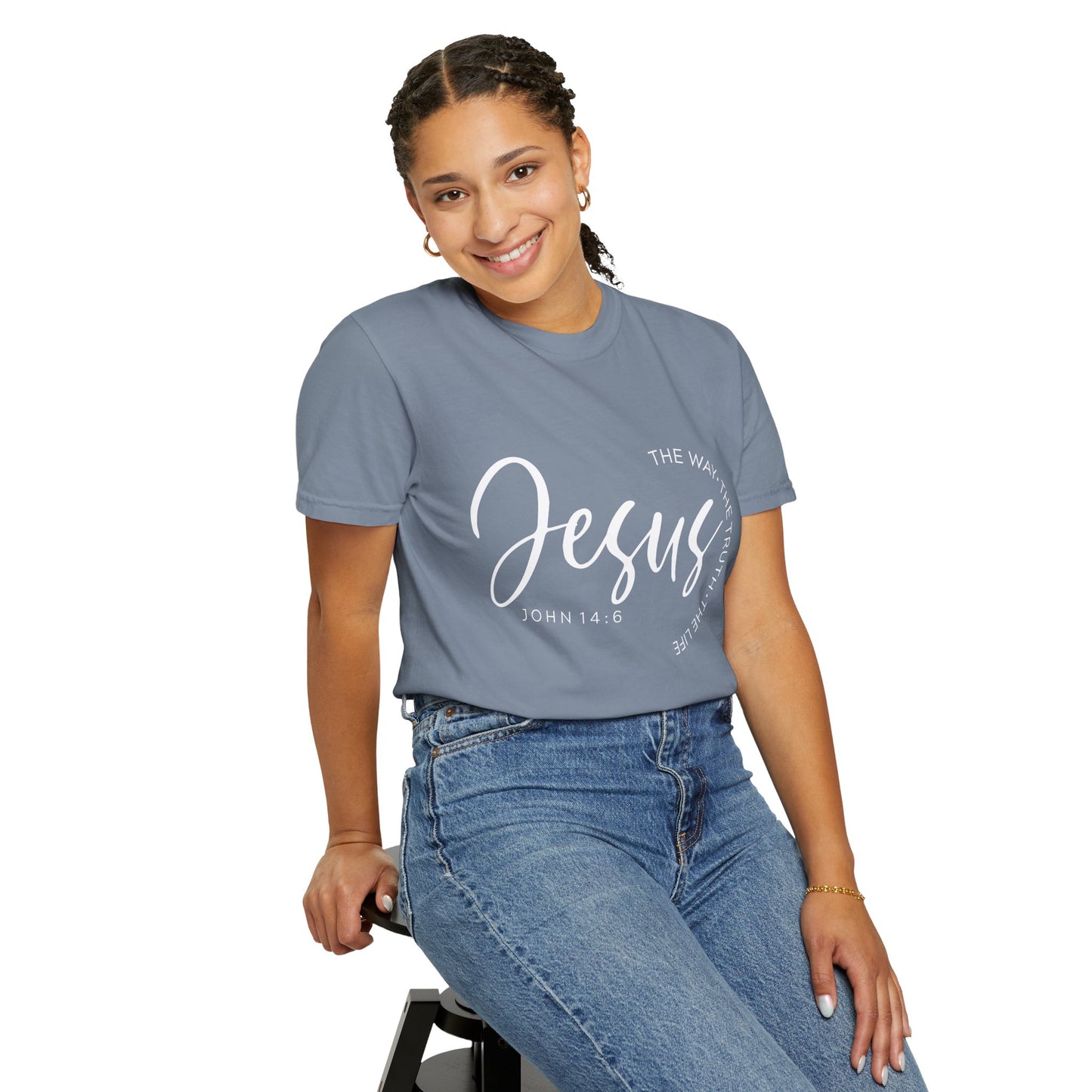 Jesus Script T‑Shirt (John 14:6)- Comfort Colors