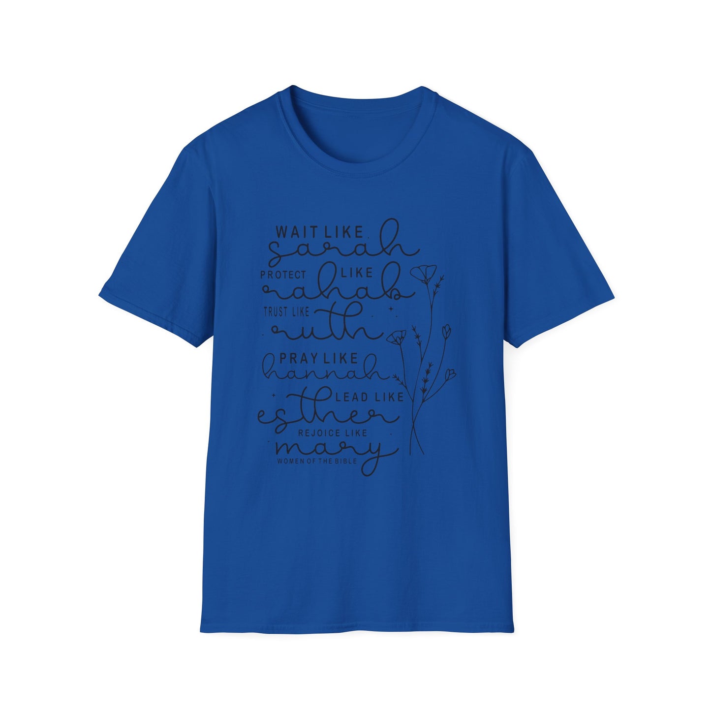 Biblical Women Inspirational T-Shirt — "Wait Like Sarah" Scripture Tee