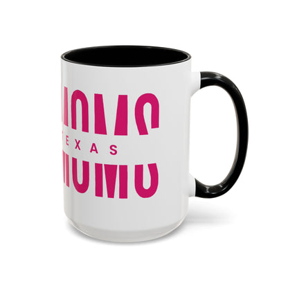 Accent Coffee Mug — "MOM" Bold Pink East Texas Mom Gift
