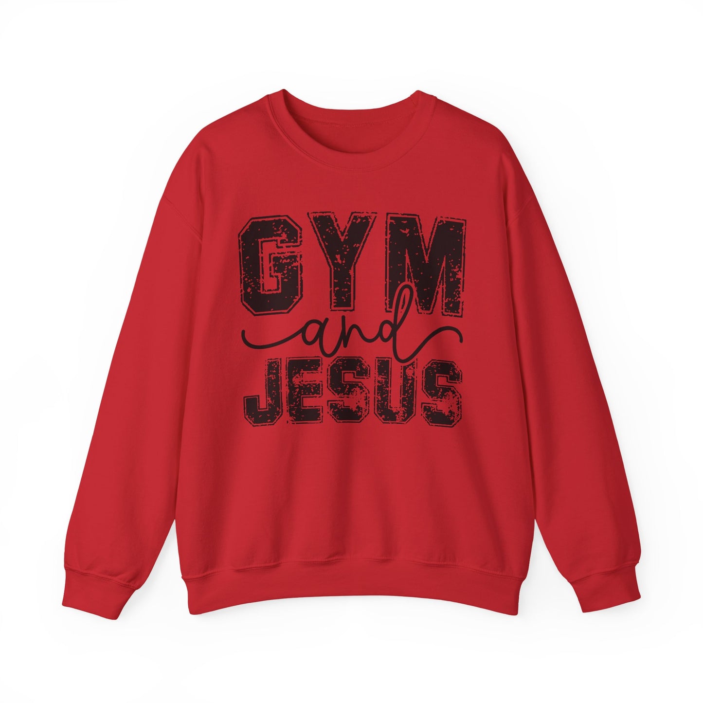 Gym and Jesus Sweatshirt — Faith & Fitness Crewneck