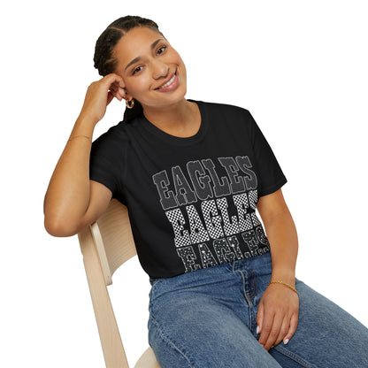 Eagles Retro Stack T-Shirt — Vintage Varsity Graphic Tee