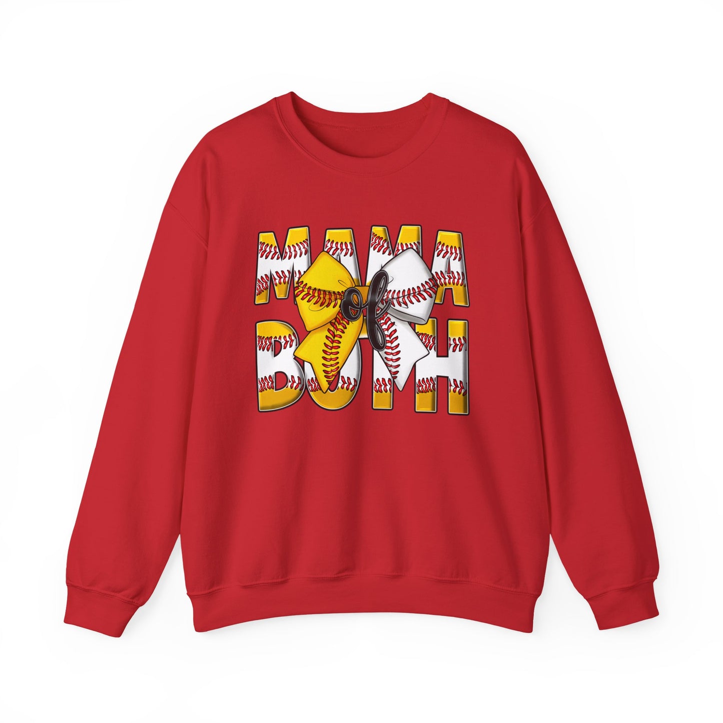 Crewneck Sweatshirt - Mama Pitch Softball/Baseball Graphic