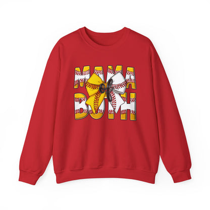 Crewneck Sweatshirt - Mama Pitch Softball/Baseball Graphic