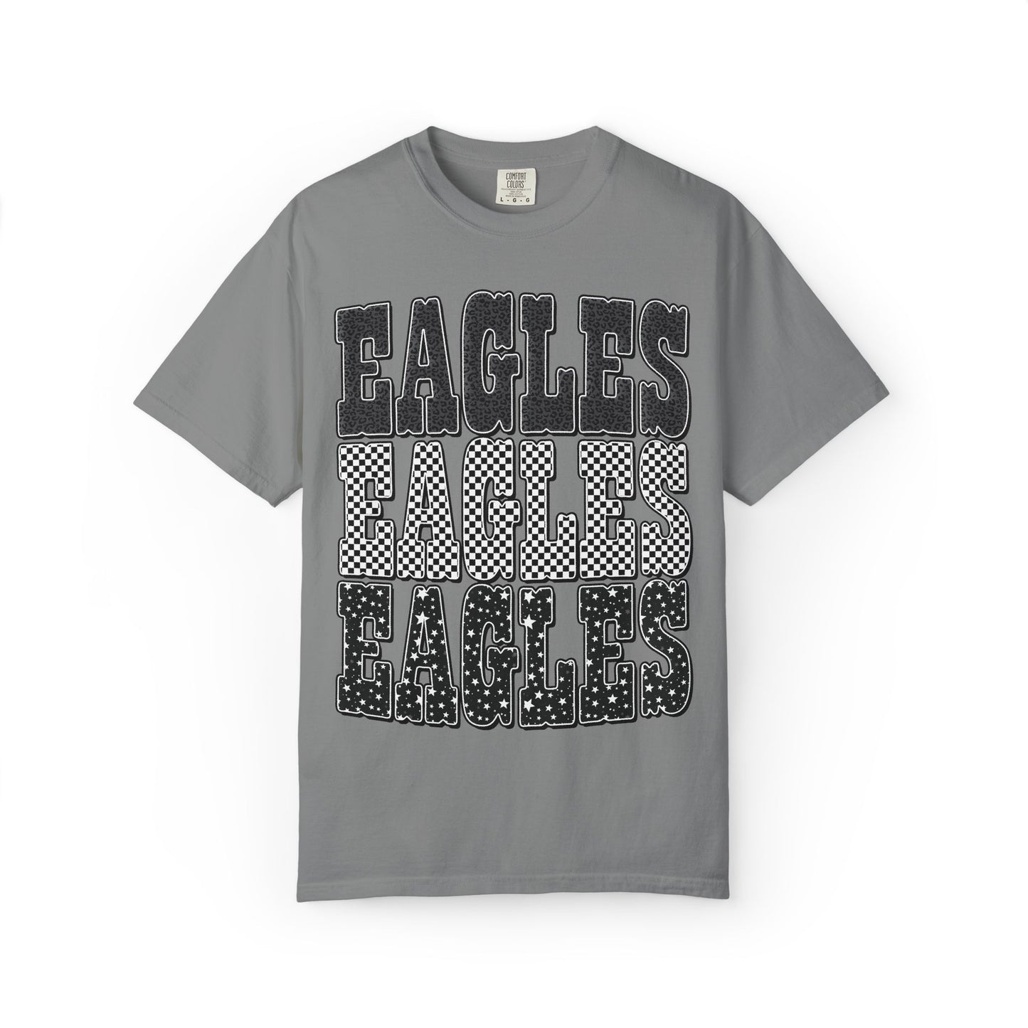 Eagles Retro Stacked Graphic T-Shirt COMFORT COLORS