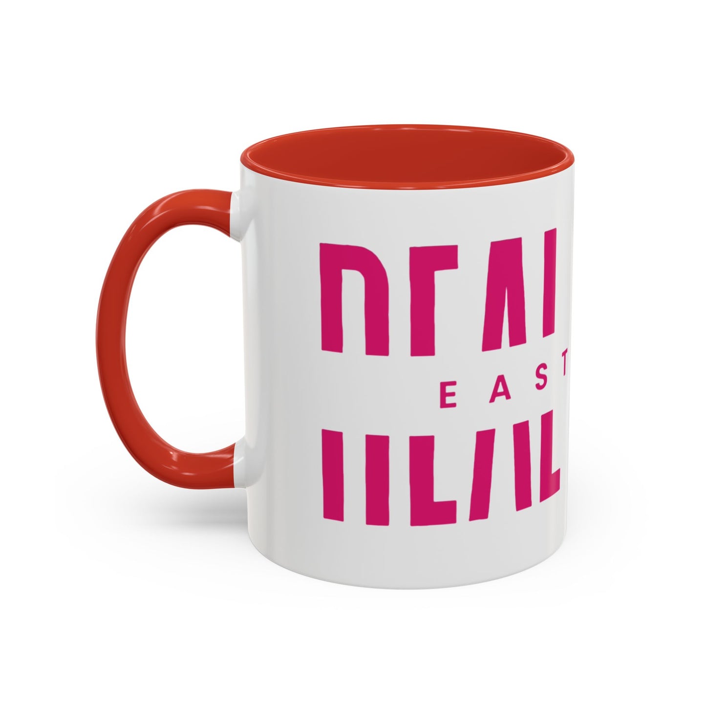 Accent Coffee Mug — "MOM" Bold Pink East Texas Mom Gift