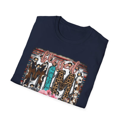 T-Shirt — 'Mama' Leopard & Floral Graphic Tee
