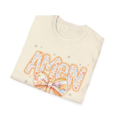 Floral Bow 'AMEN' Mother's Day Tee