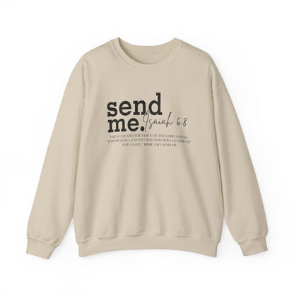 Send Me Psalm 68 Crewneck Sweatshirt — Inspirational Scripture Christian Sweater
