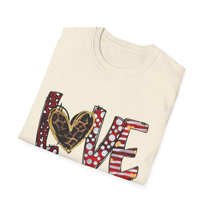 Love Like Jesus T-Shirt — Christian Faith Graphic Tee with Heart Lettering