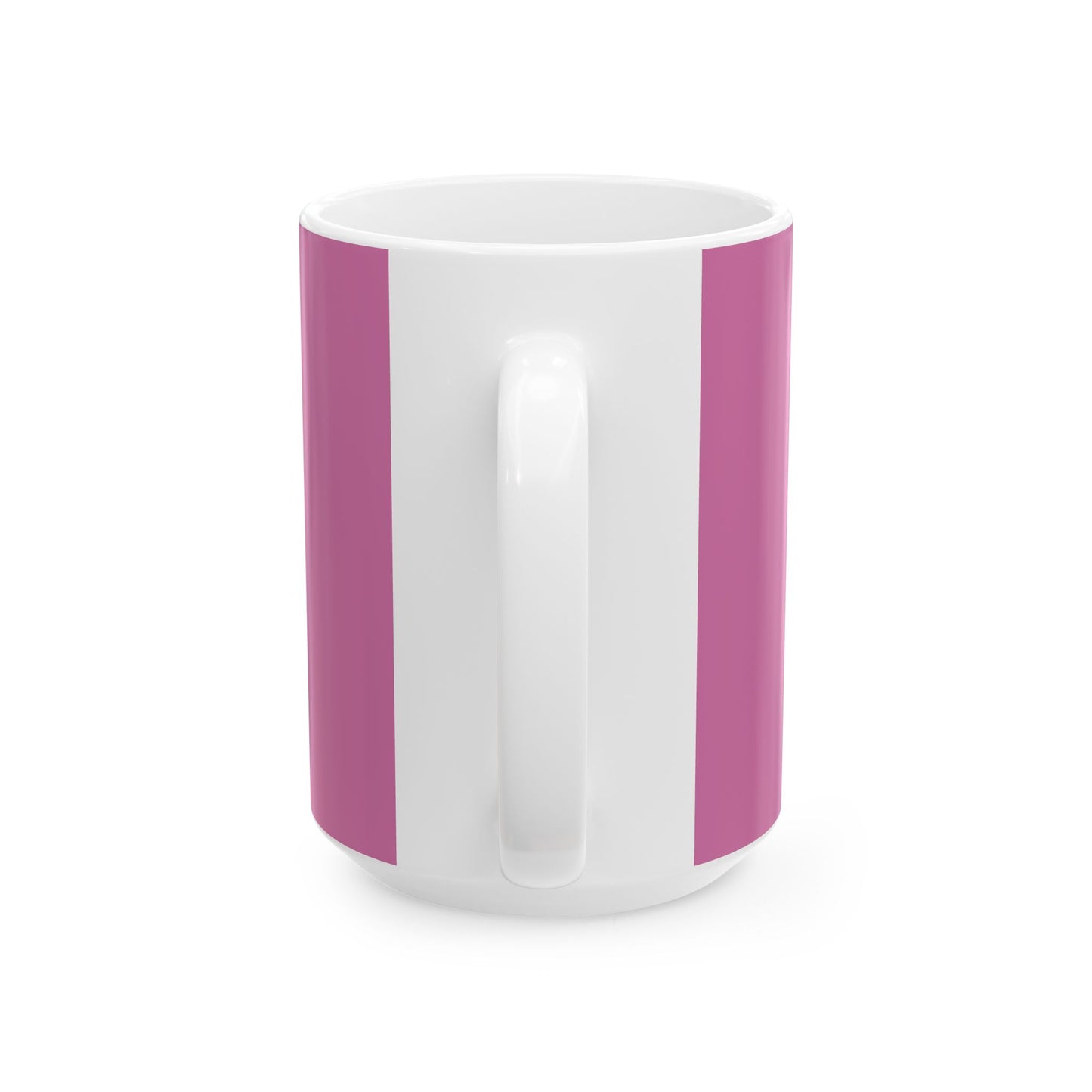 Mama Heart Ribbon Ceramic Mug — Pink Mother's Day Gift (11oz/15oz)