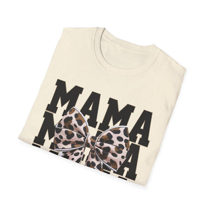 Mama Leopard Bow T-Shirt