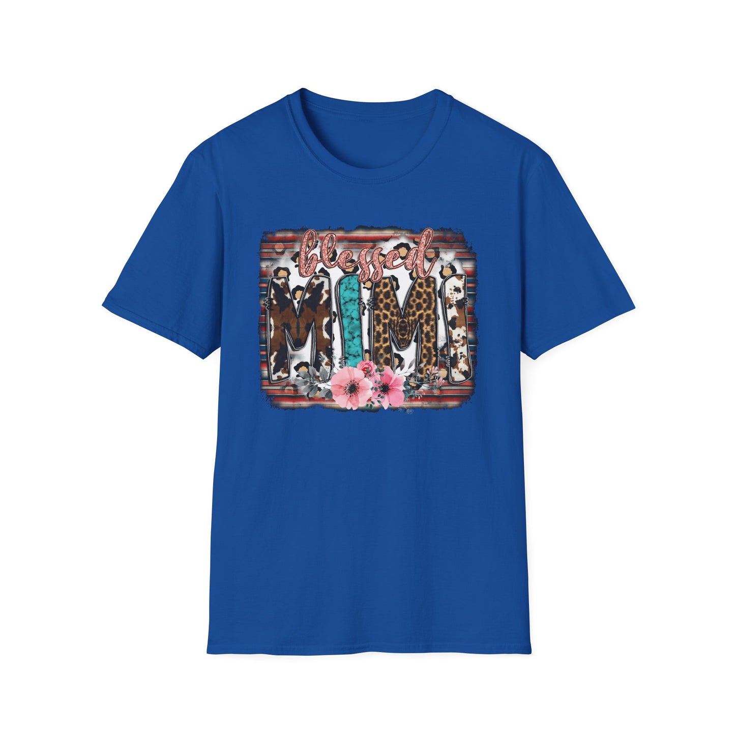 T-Shirt — 'Mama' Leopard & Floral Graphic Tee