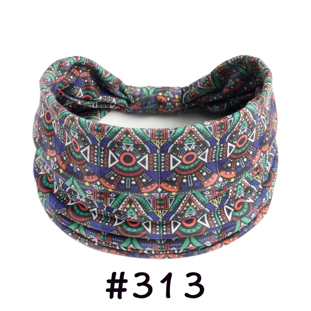 Boho Headbands for Women Knotted Wide