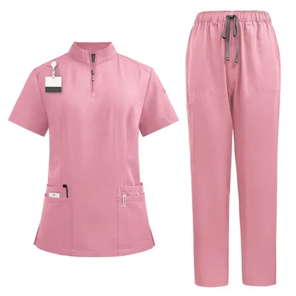Medical Nurse Surgical Uniforms Woman Scrub Set