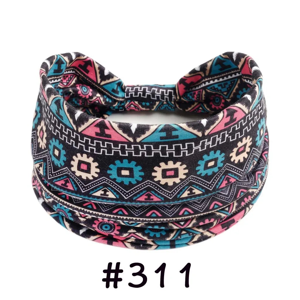Boho Headbands for Women Knotted Wide