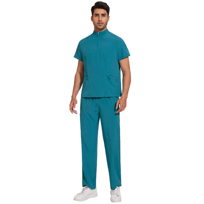 Medical Scrubs Short Sleeved Top+pants