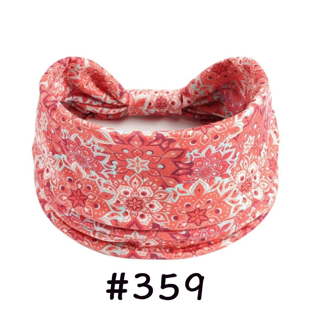 Boho Headbands for Women Knotted Wide