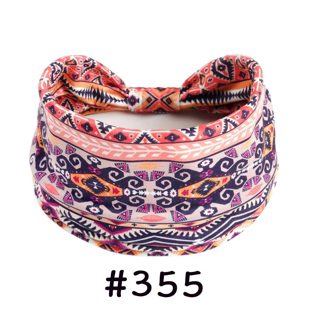 Boho Headbands for Women Knotted Wide