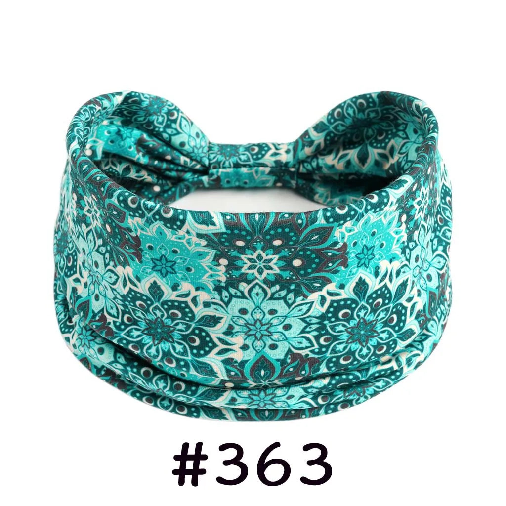 Boho Headbands for Women Knotted Wide