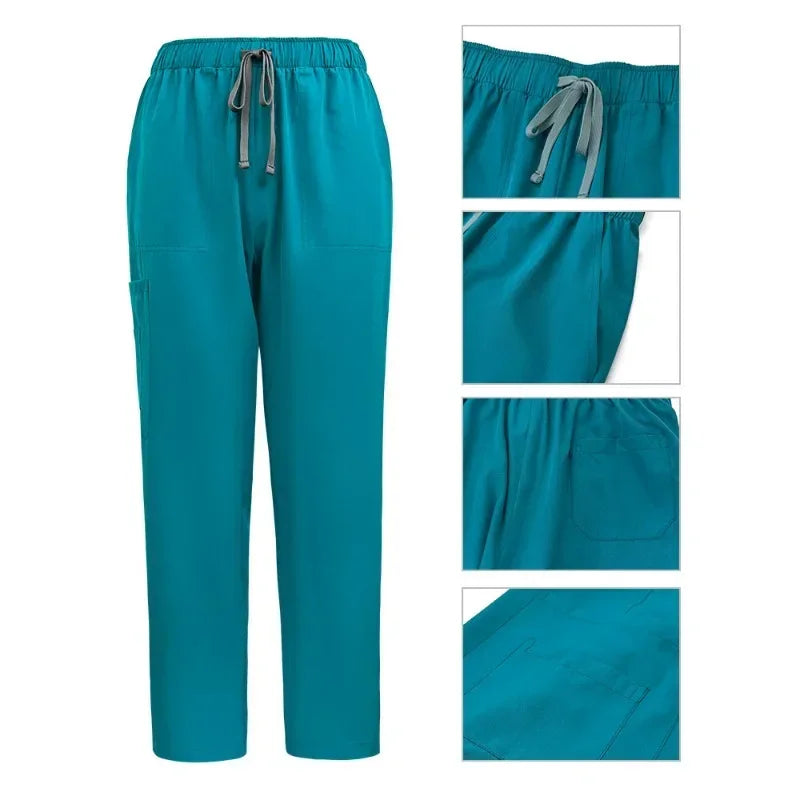 Medical Nurse Surgical Uniforms Woman Scrub Set