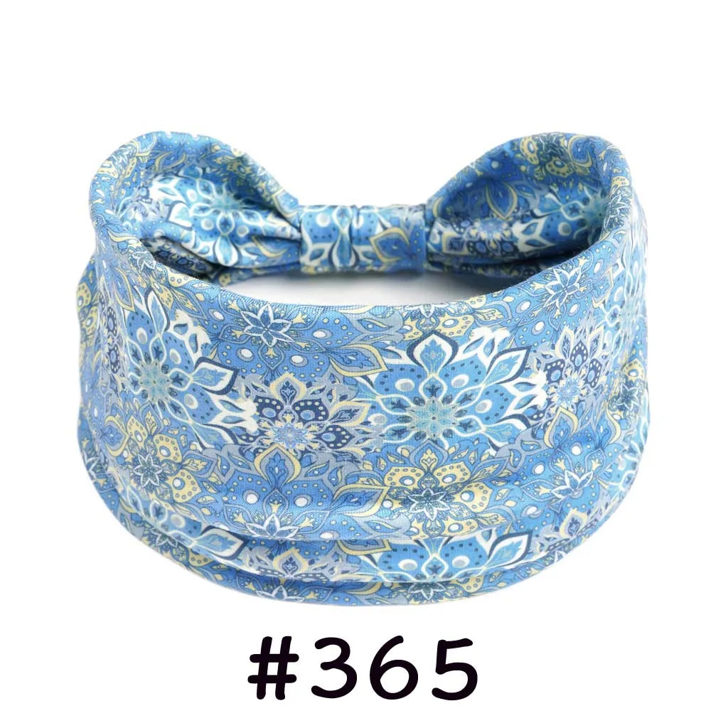 Boho Headbands for Women Knotted Wide