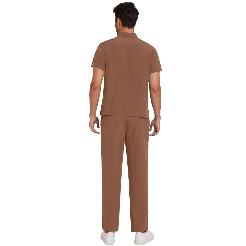 Medical Scrubs Short Sleeved Top+pants