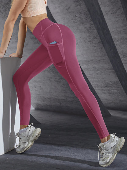 High Waist Women's Tights With Pockets Push Up