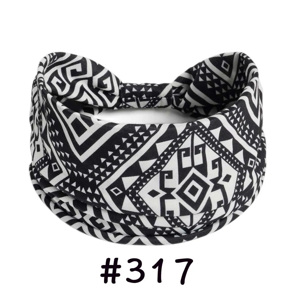 Boho Headbands for Women Knotted Wide