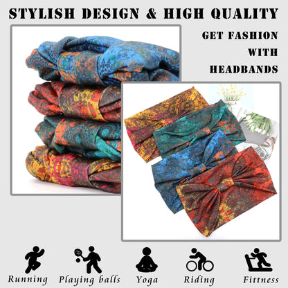Boho Headbands for Women Knotted Wide