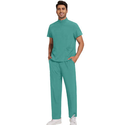 Medical Scrubs Short Sleeved Top+pants