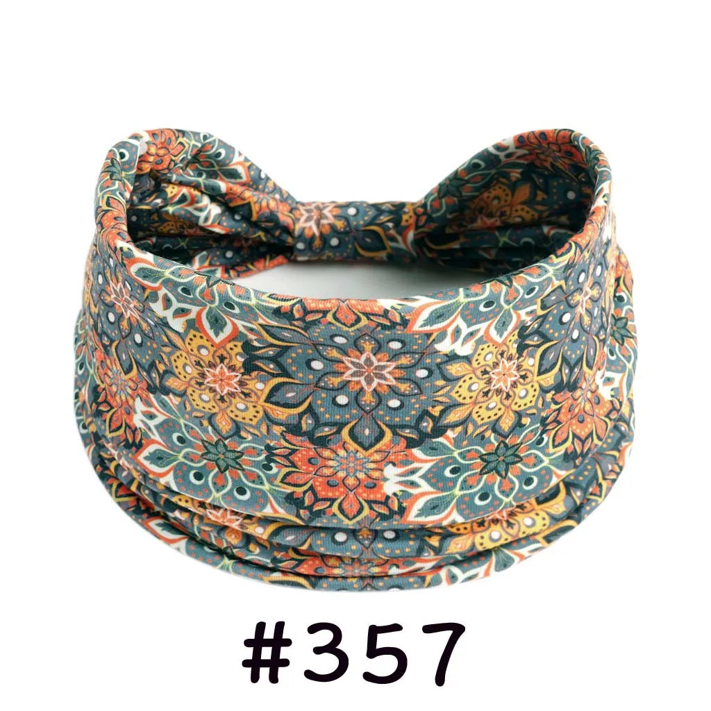 Boho Headbands for Women Knotted Wide