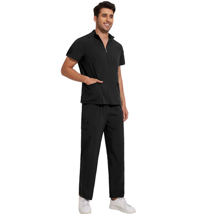 Medical Scrubs Short Sleeved Top+pants
