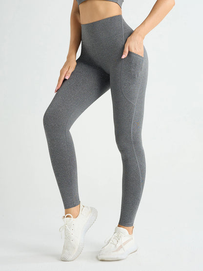 High Waist Women's Tights With Pockets Push Up