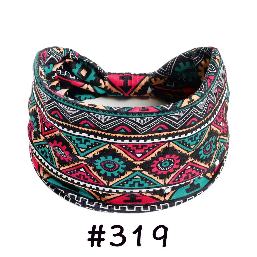 Boho Headbands for Women Knotted Wide