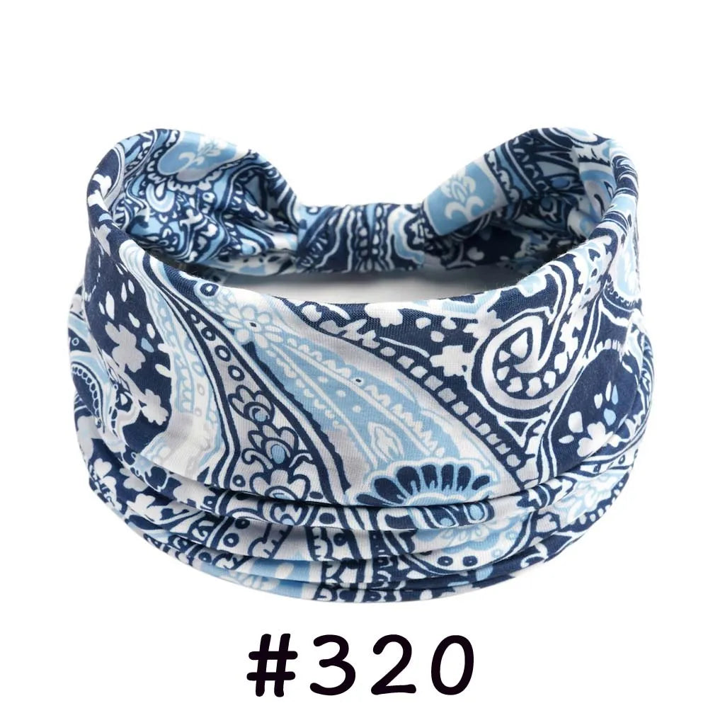 Boho Headbands for Women Knotted Wide