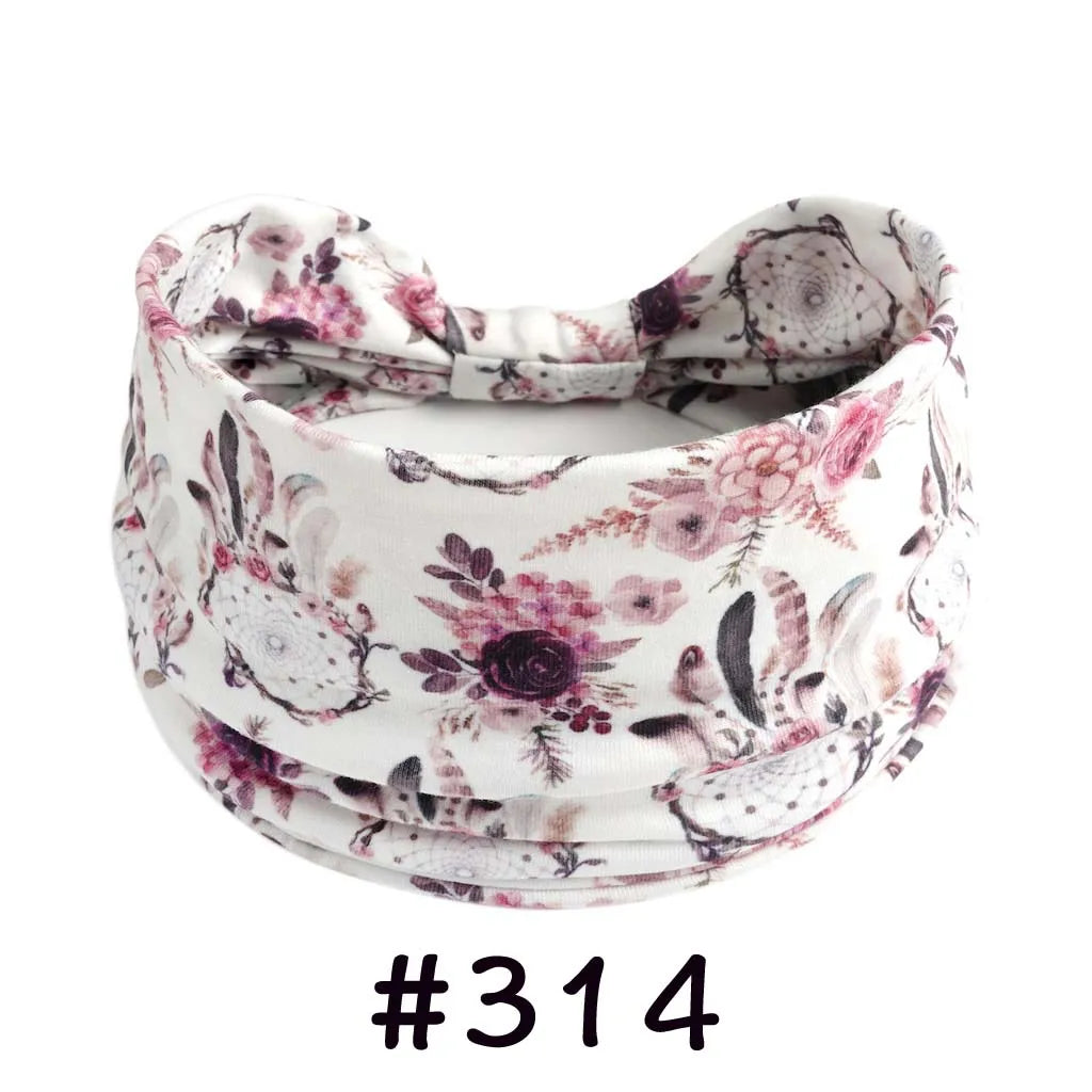 Boho Headbands for Women Knotted Wide