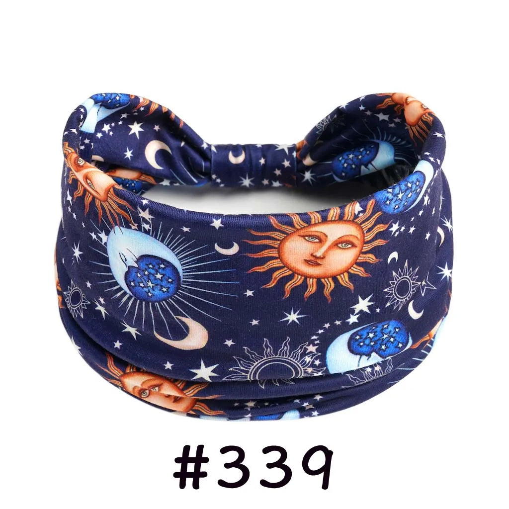Boho Headbands for Women Knotted Wide