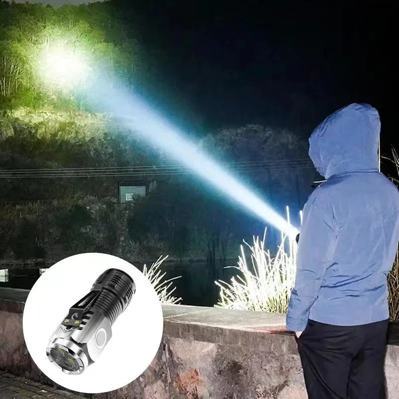 LED Strong Light Flashlight Rechargeable Multi functional