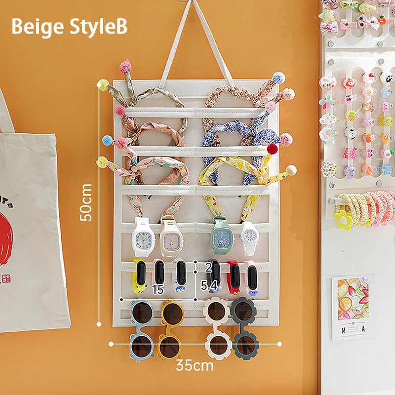 Hair Bows Organizer Wall Hanging Large Capacity Headband Holder