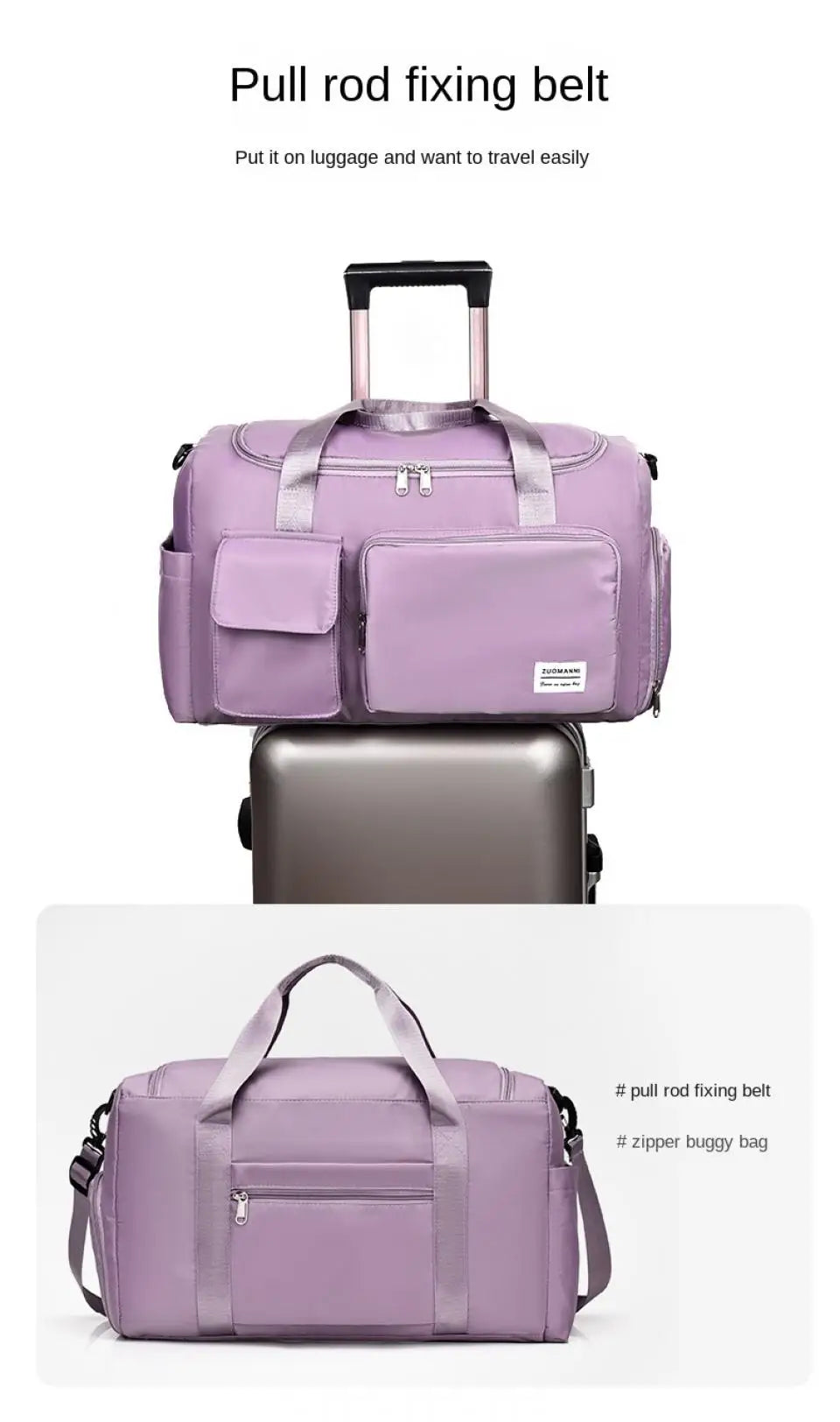 UNIXINU Carry On Travel Bag Large Capacity