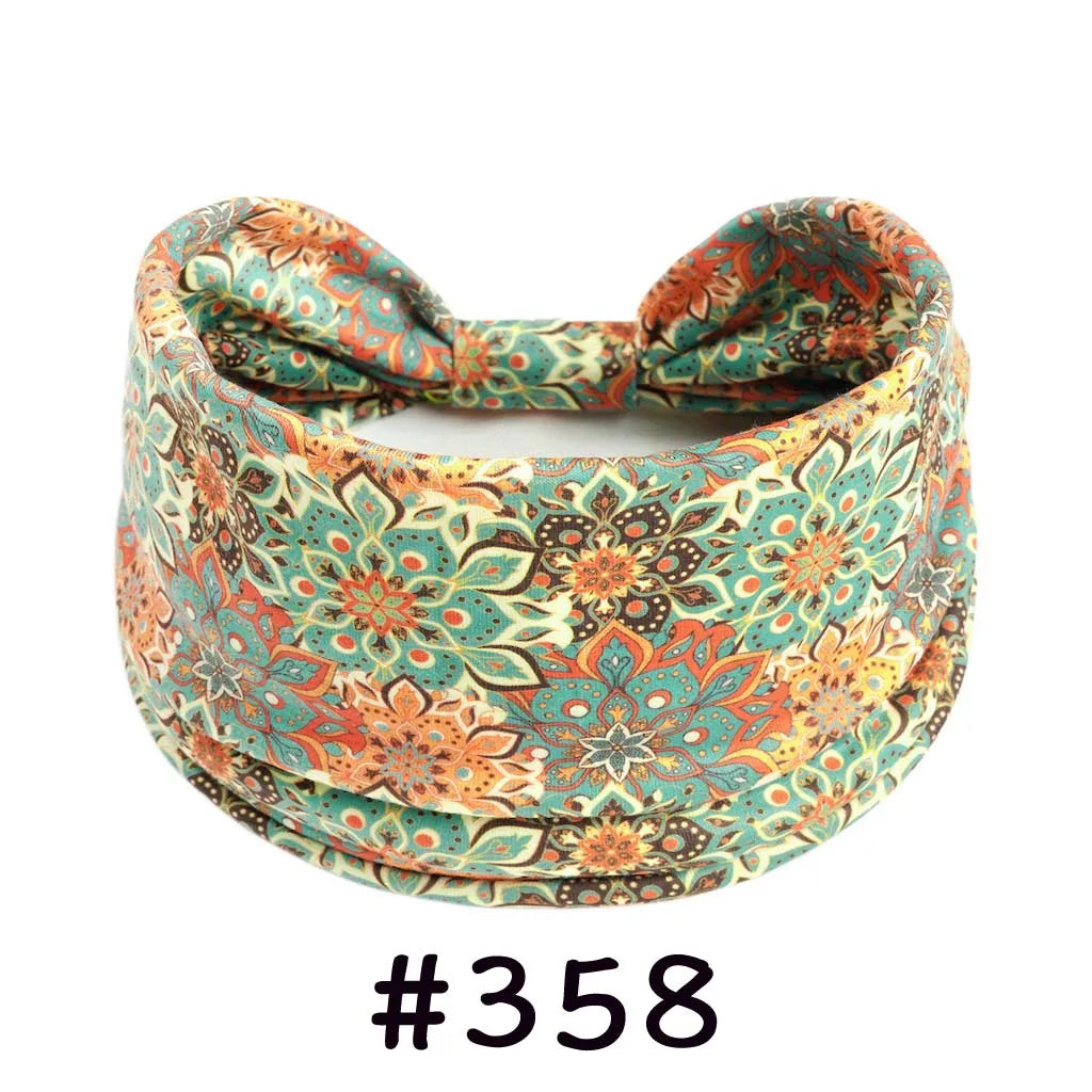 Boho Headbands for Women Knotted Wide