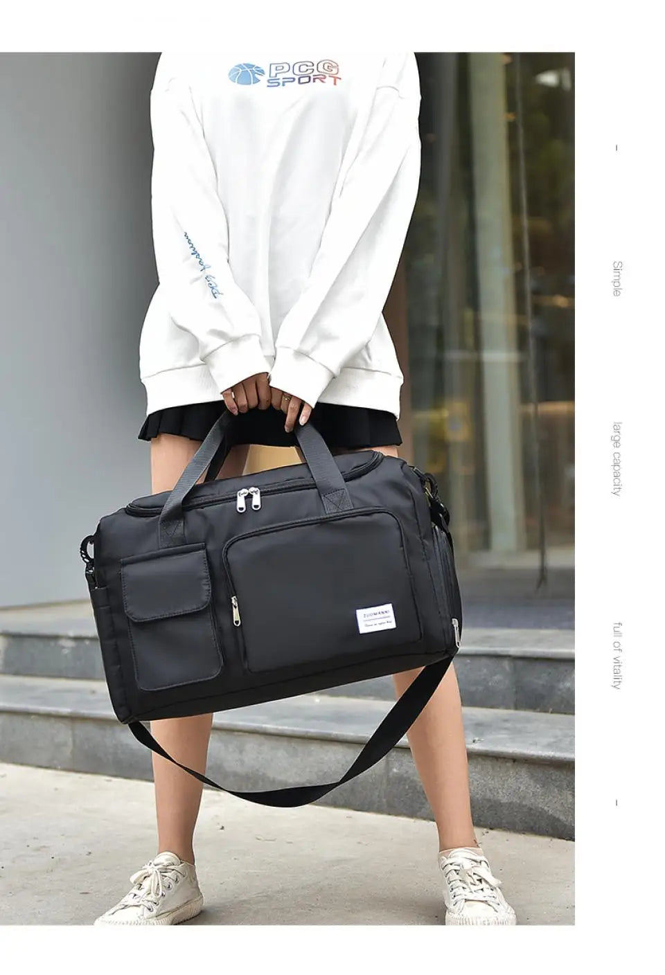 UNIXINU Carry On Travel Bag Large Capacity